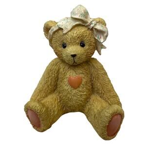 Vintage 1991 Cherished Teddies Sara 950432 Love Ya Teddy Bear Figurine